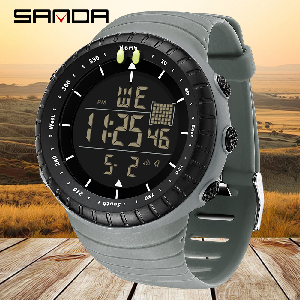 Outdoor Lighting Timer - SANDA New 6256 Men's Electronic Watch