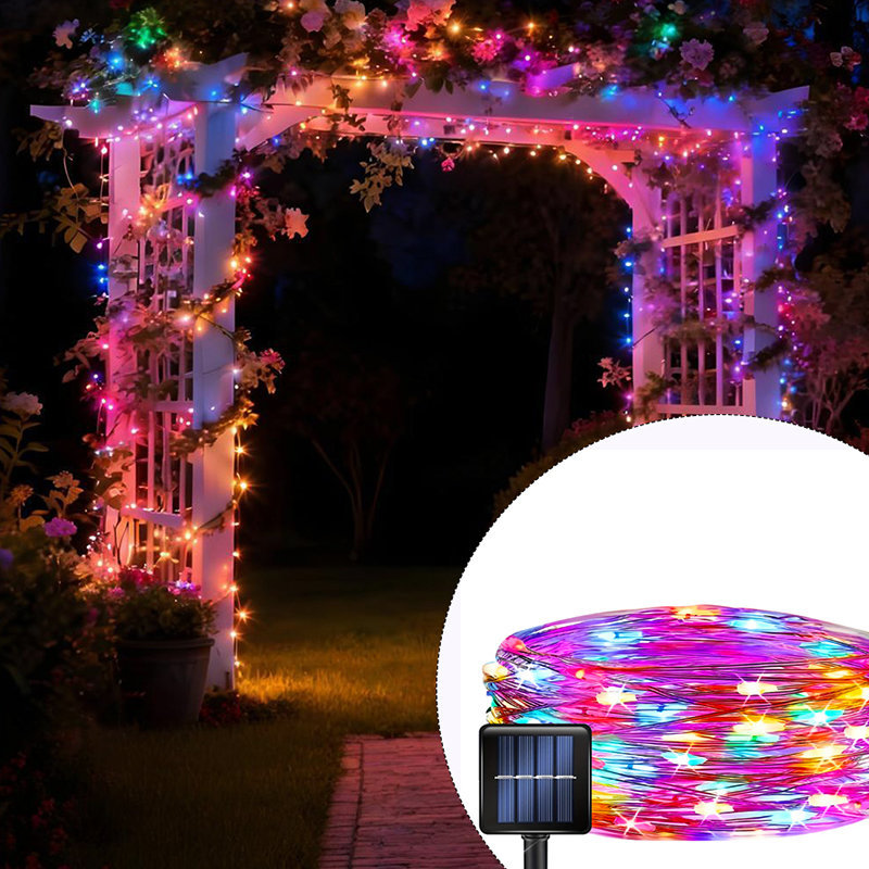 Outdoor Lighting For Fence - Solar Garden LED Fairy Lights Outdoor