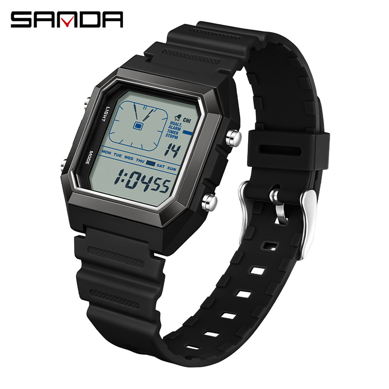 Outdoor Lighting Timer - SANDA 6307 New Men's Digital Multifunctional