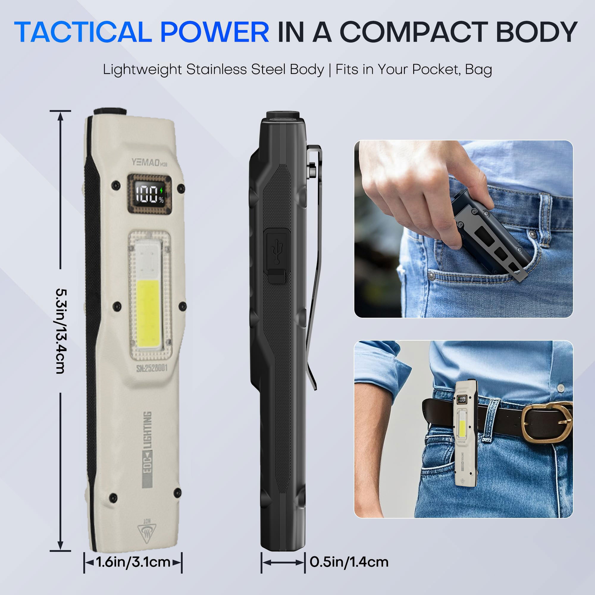 Portable 880LM YEMAO M28 Ultra - Outdoor Lighting Lumen recension och pris