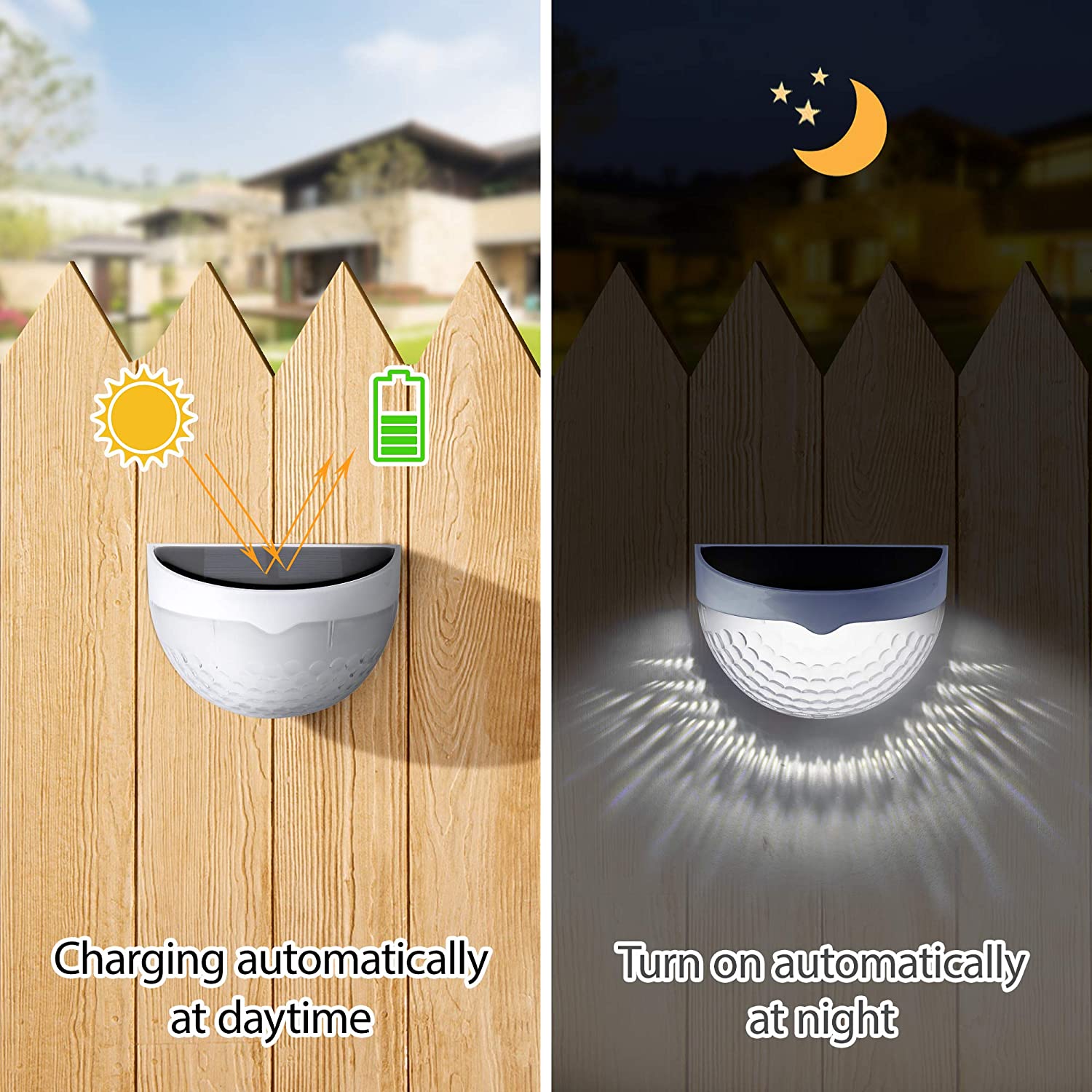 LED Solar Light Outdoor Wall L - Outdoor Lighting For Fence recension och pris