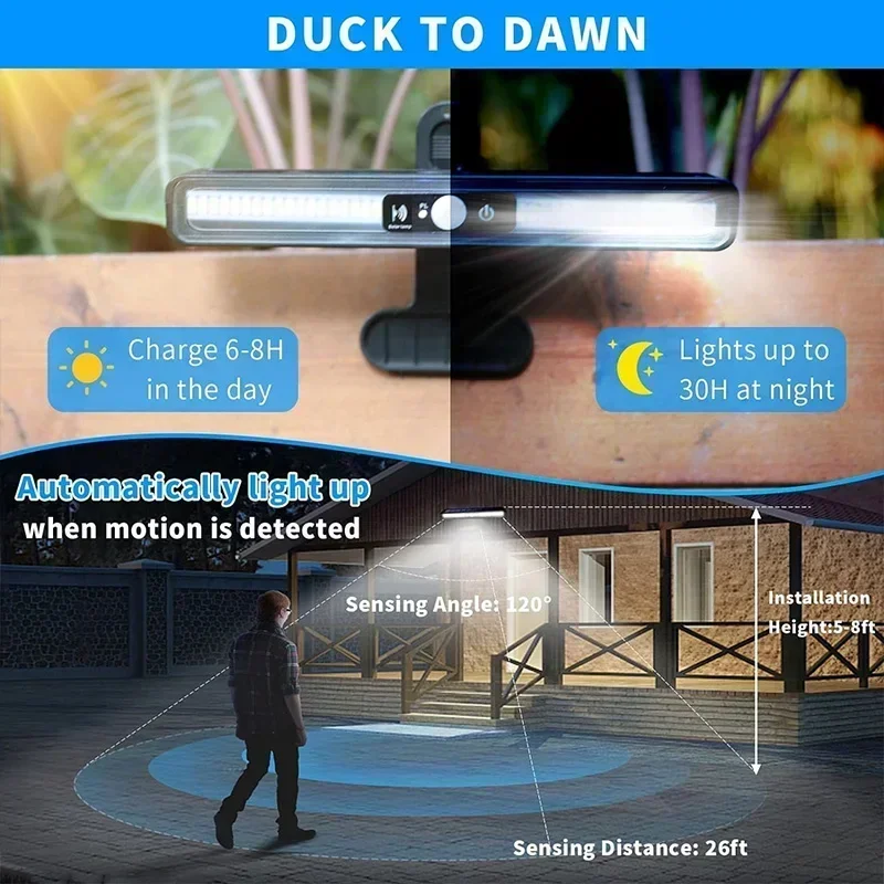 Clip On Solar Motion Lights Ou - Outdoor Lighting For Fence recension och pris