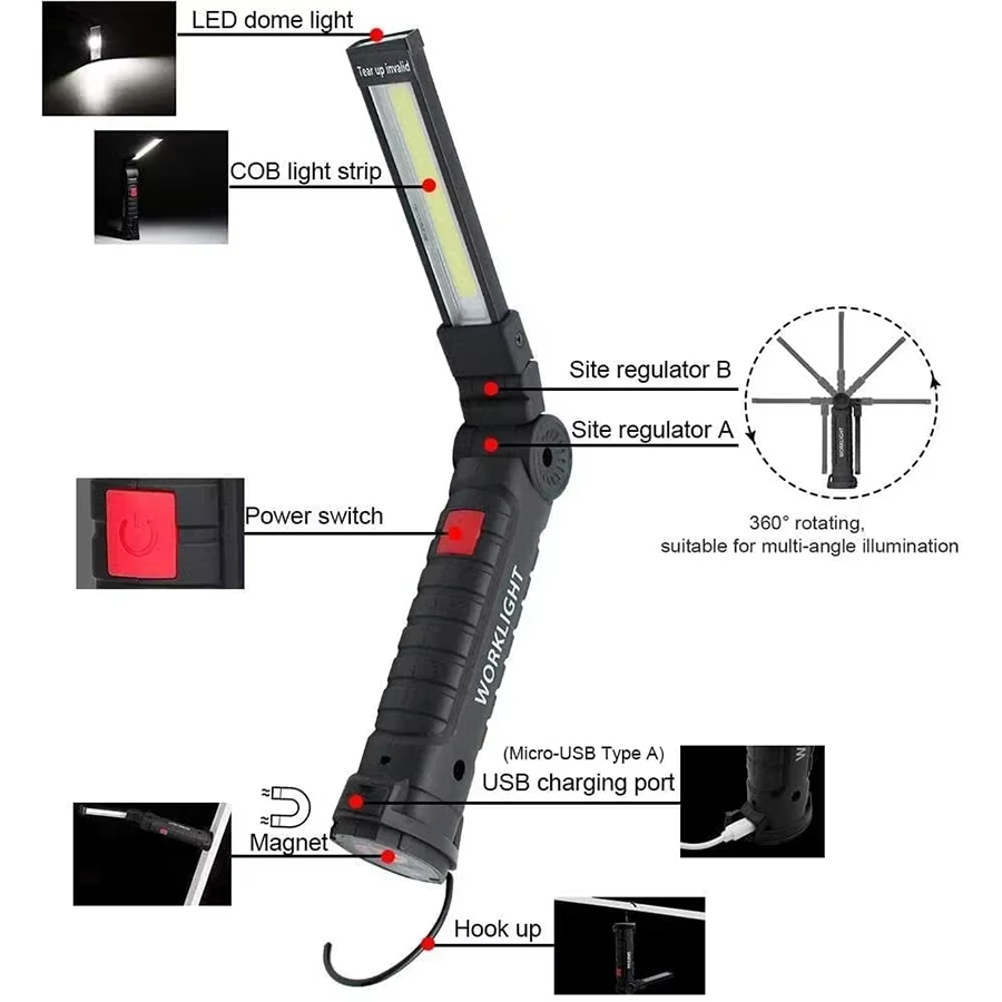 Portable LED Flashlight with M - Outdoor Lighting Lumen recension och pris