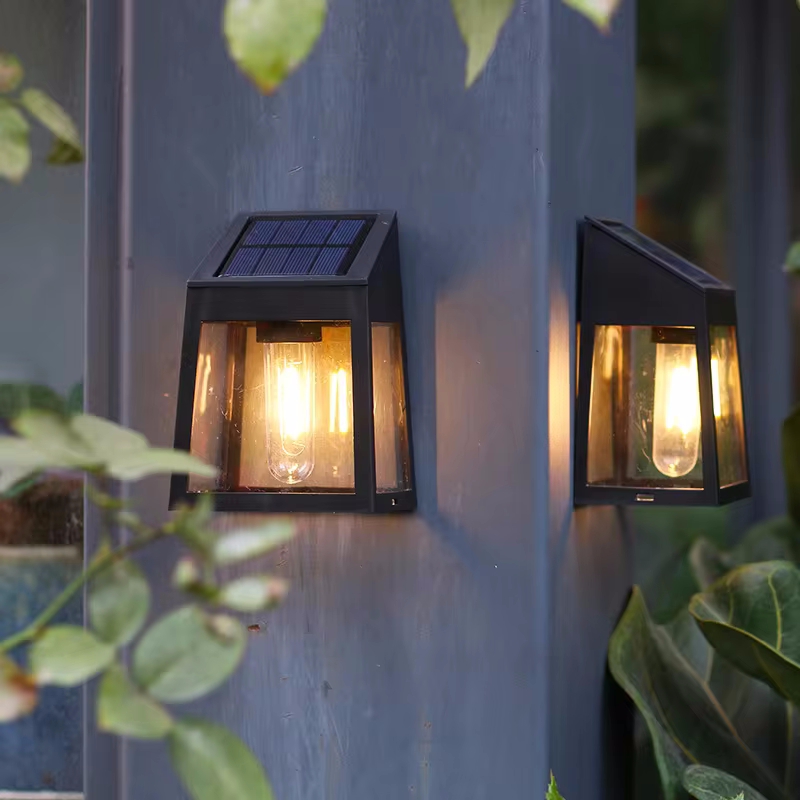 Solar Wall Light Outdoor Water - Outdoor Lighting For Fence recension och pris