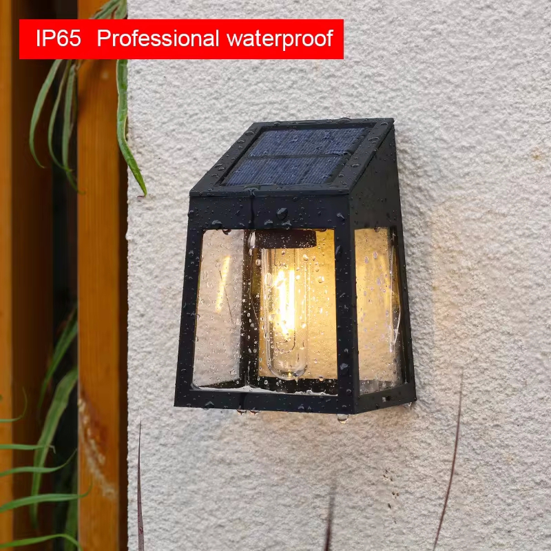 Solar Wall Light Outdoor Water - Outdoor Lighting For Fence recension och pris