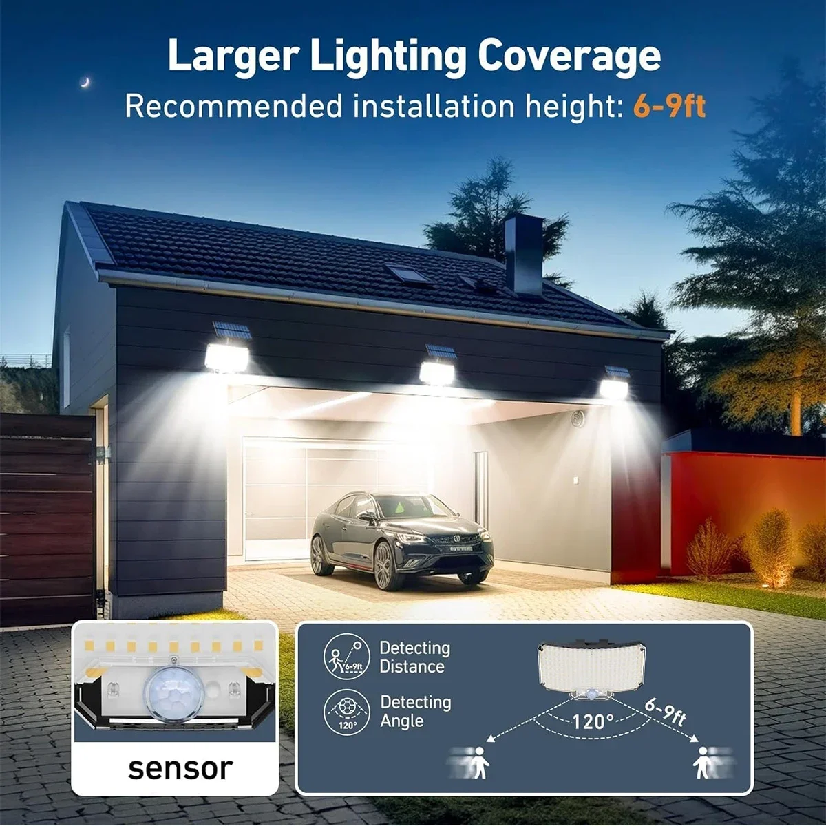 234LED Solar Outdoor Lights Mo - Outdoor Lighting Garden recension och pris