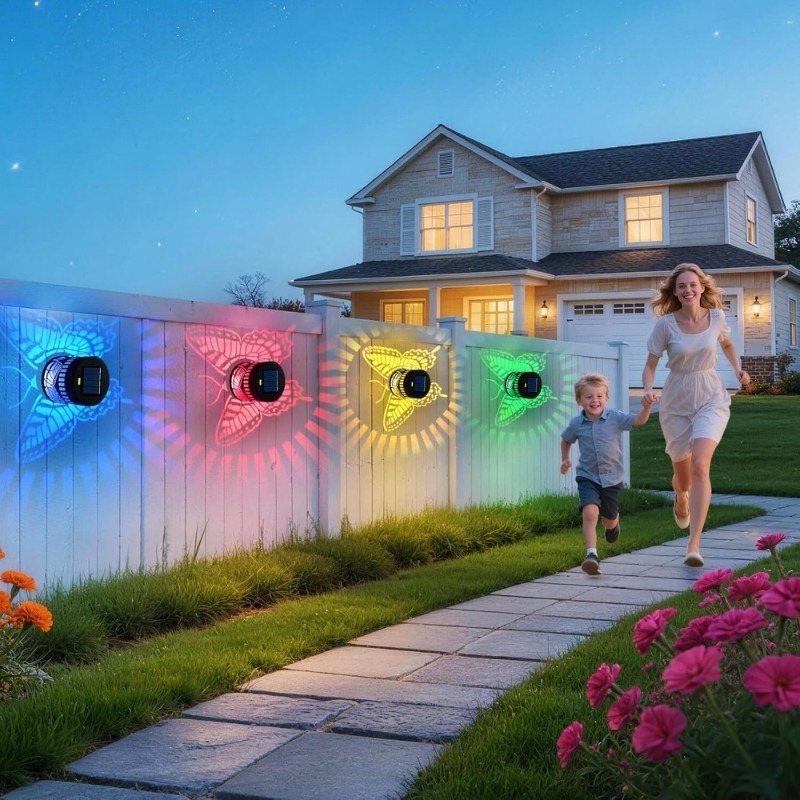 Decorative Solar Butterfly Lig - Outdoor Lighting For Fence recension och pris