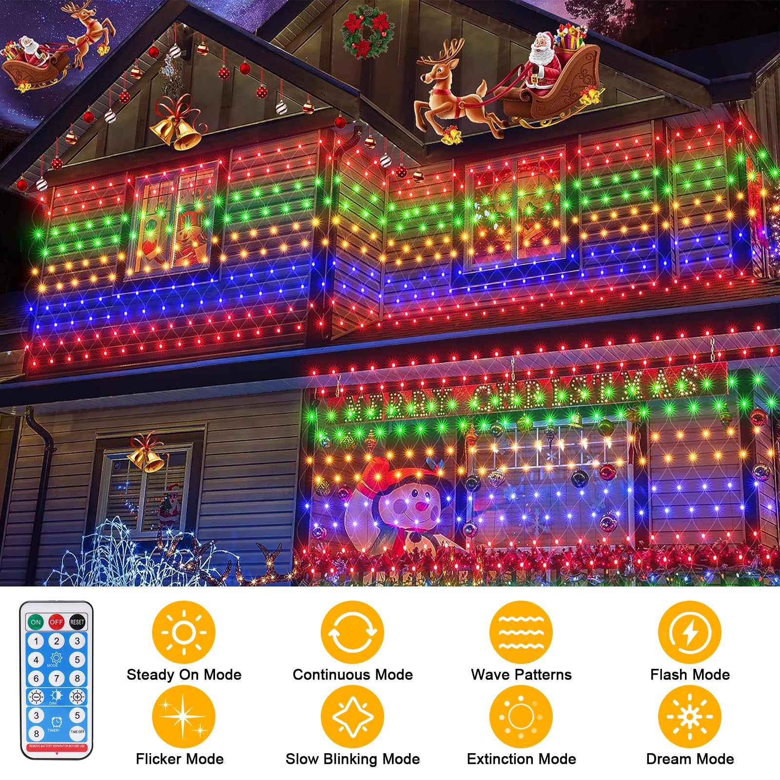 Mesh Solar Christmas Lights Ou - Outdoor Lighting Timer recension och pris
