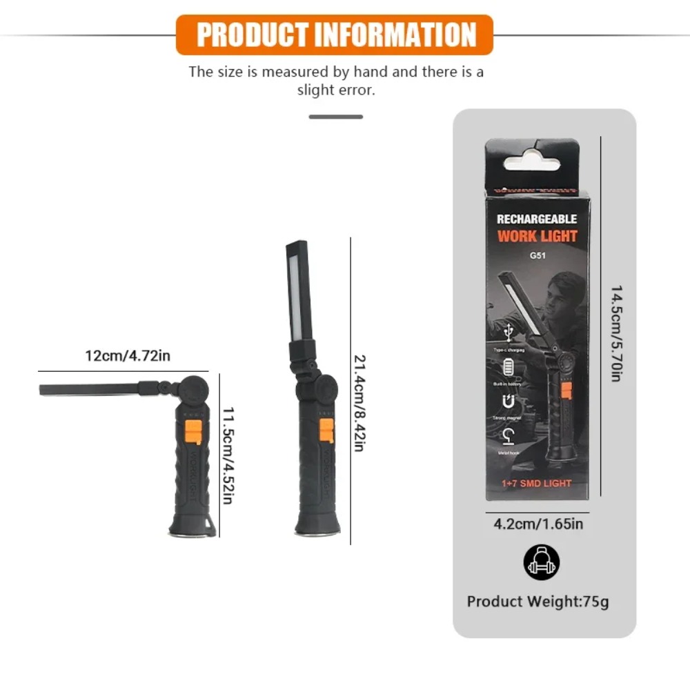 Portable COB LED Flashlight US - Outdoor Lighting Beacon recension och pris