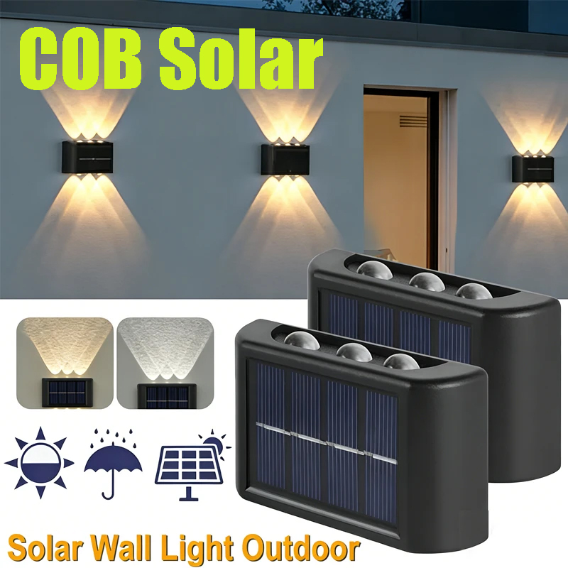COB Solar Wall Lamp Outdoor Wa - Outdoor Lighting Garden recension och pris