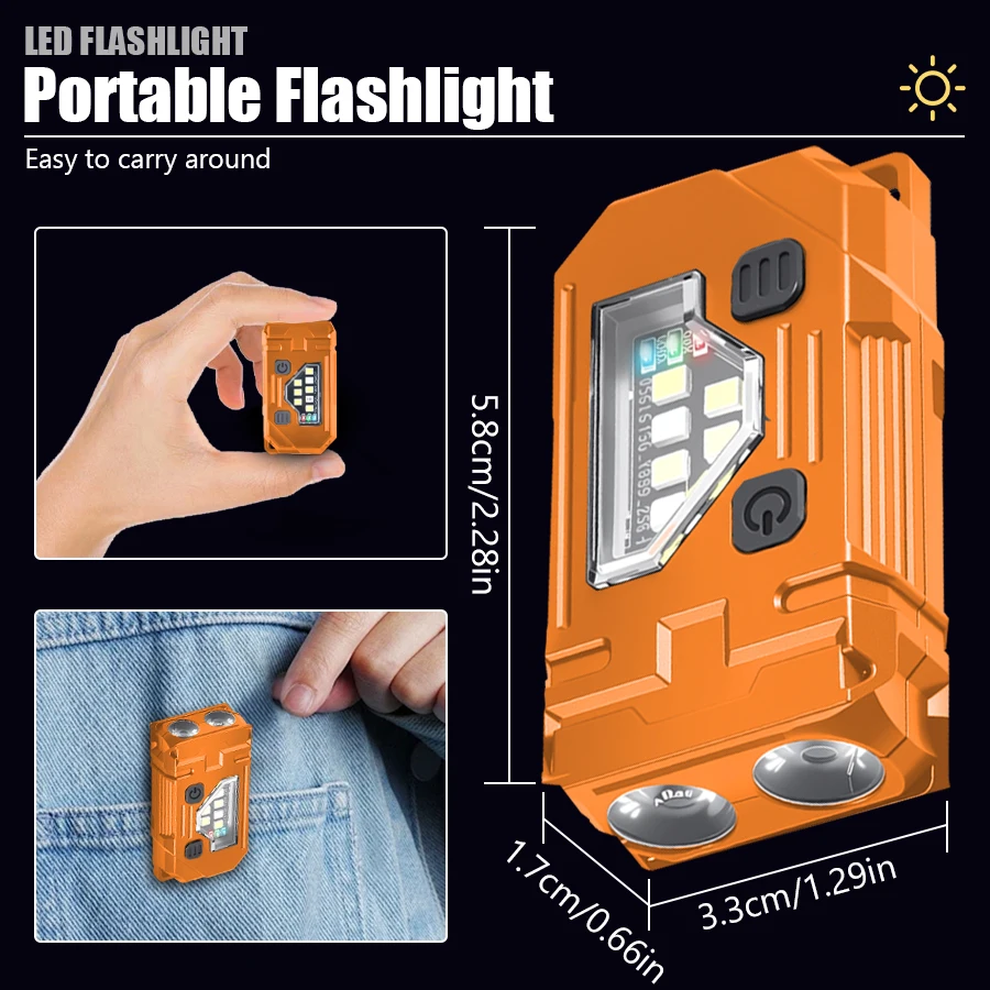 Mini Keychain EDC Flashlight R - Outdoor Lighting Lumen recension och pris