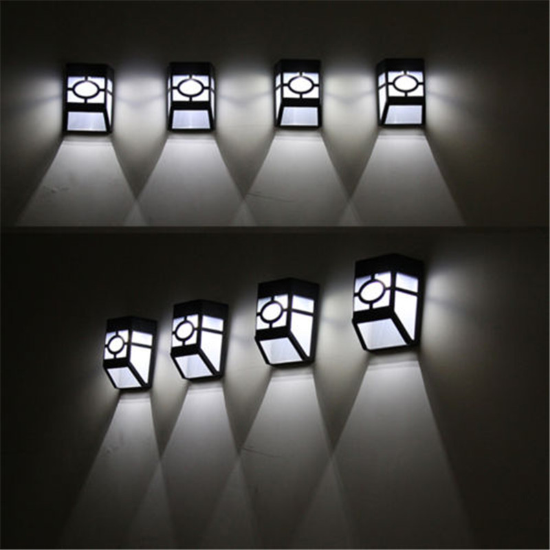 Solar Powered Wall Mount LED L - Outdoor Lighting For Fence recension och pris