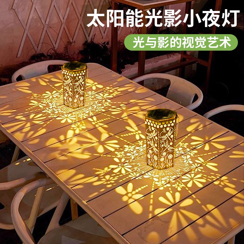 Solar wrought iron projection  - Outdoor Lighting Chandelier recension och pris