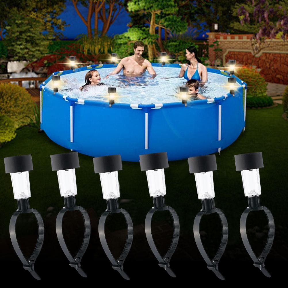 Solar Powered LED Pool Lights  - Outdoor Lighting For Fence recension och pris