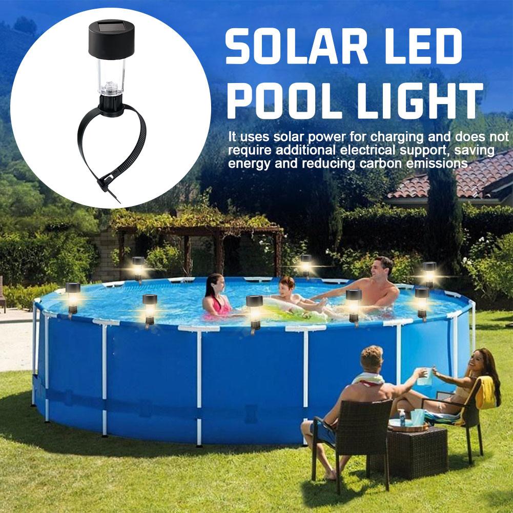 Solar Powered LED Pool Lights  - Outdoor Lighting For Fence recension och pris