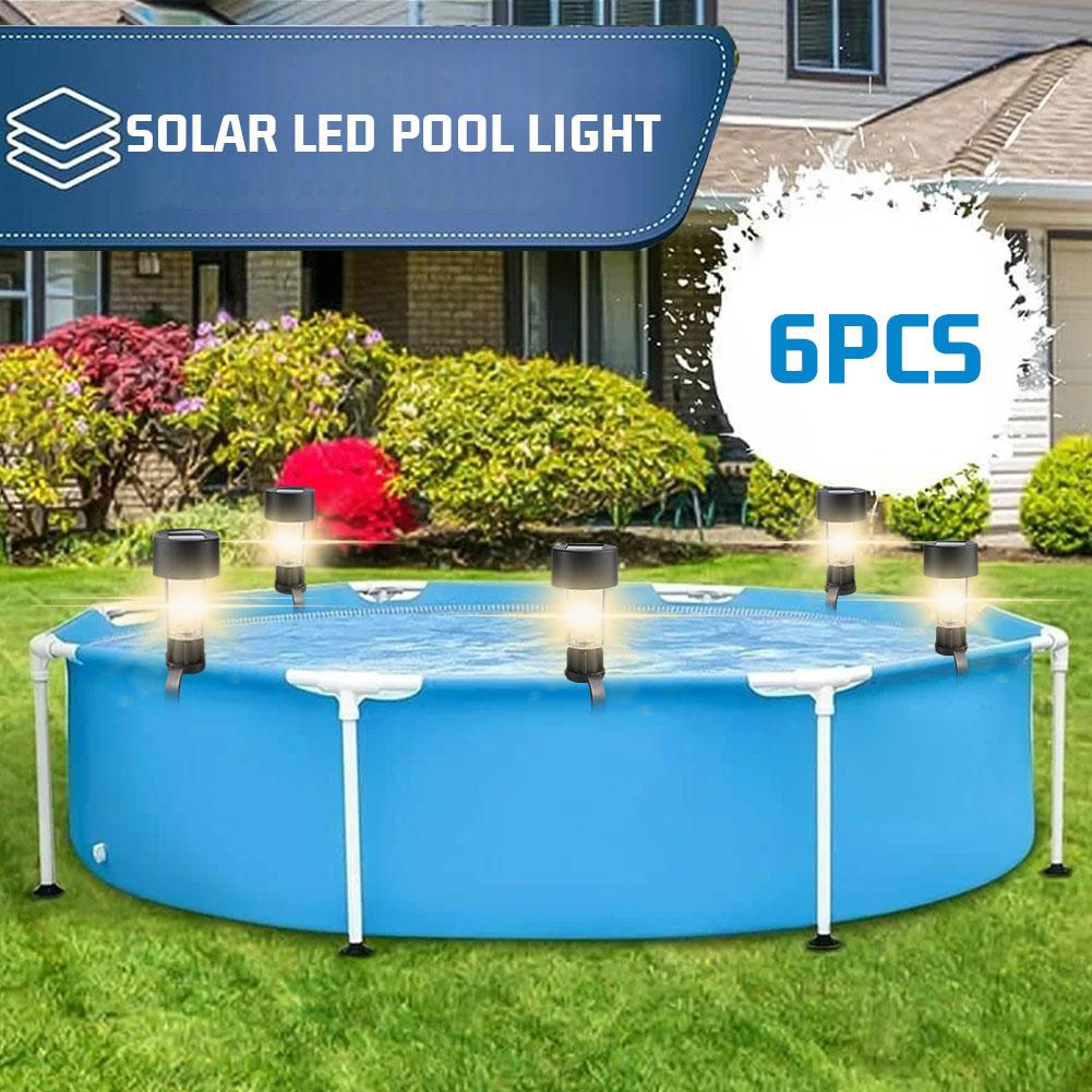 Solar Powered LED Pool Lights  - Outdoor Lighting For Fence recension och pris