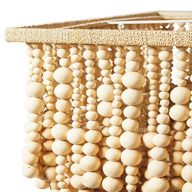 Bohemian Wood Bead Chandelier  - Outdoor Lighting Chandelier recension och pris