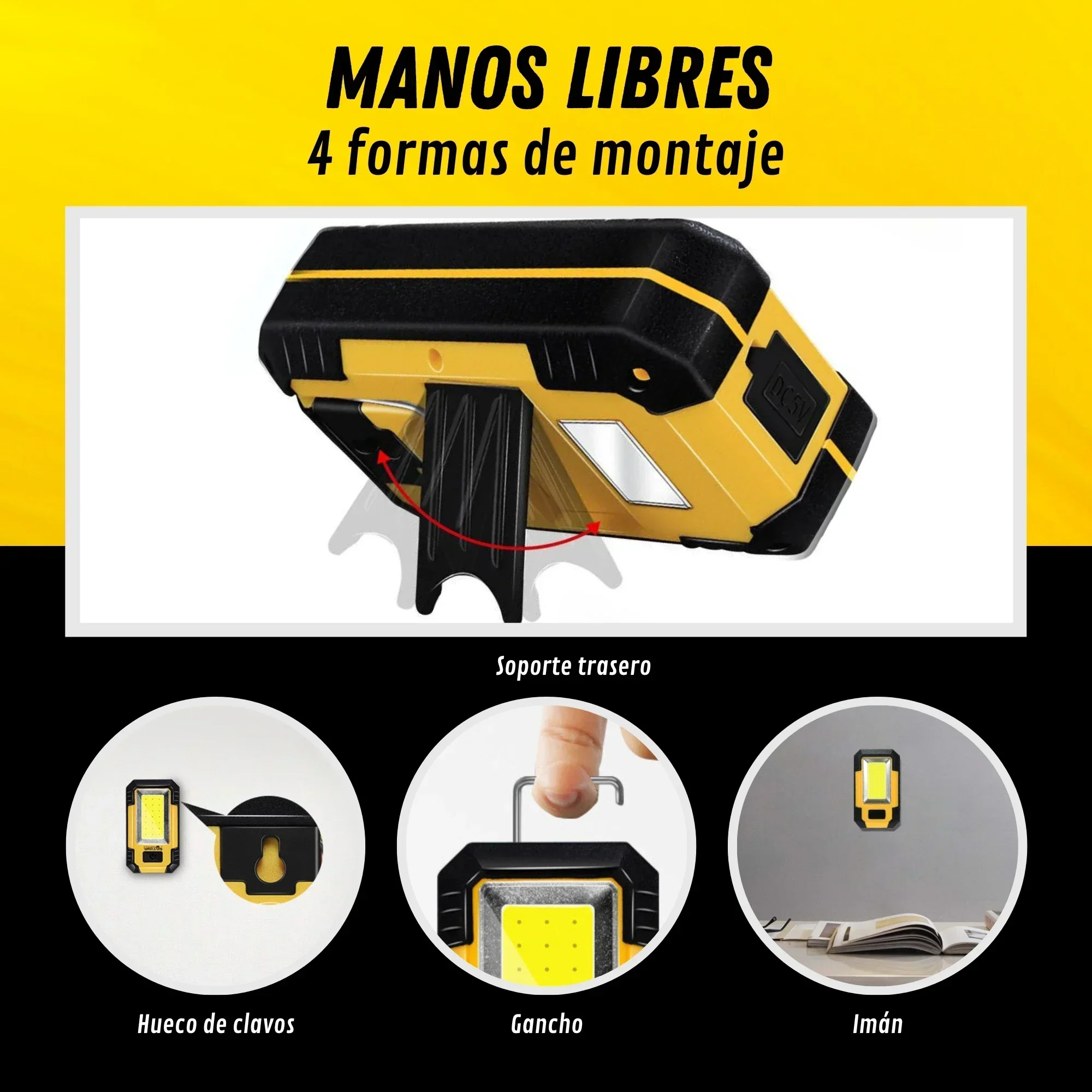 Rechargeable 4000MaH Work Ligh - Outdoor Lighting Lumen recension och pris
