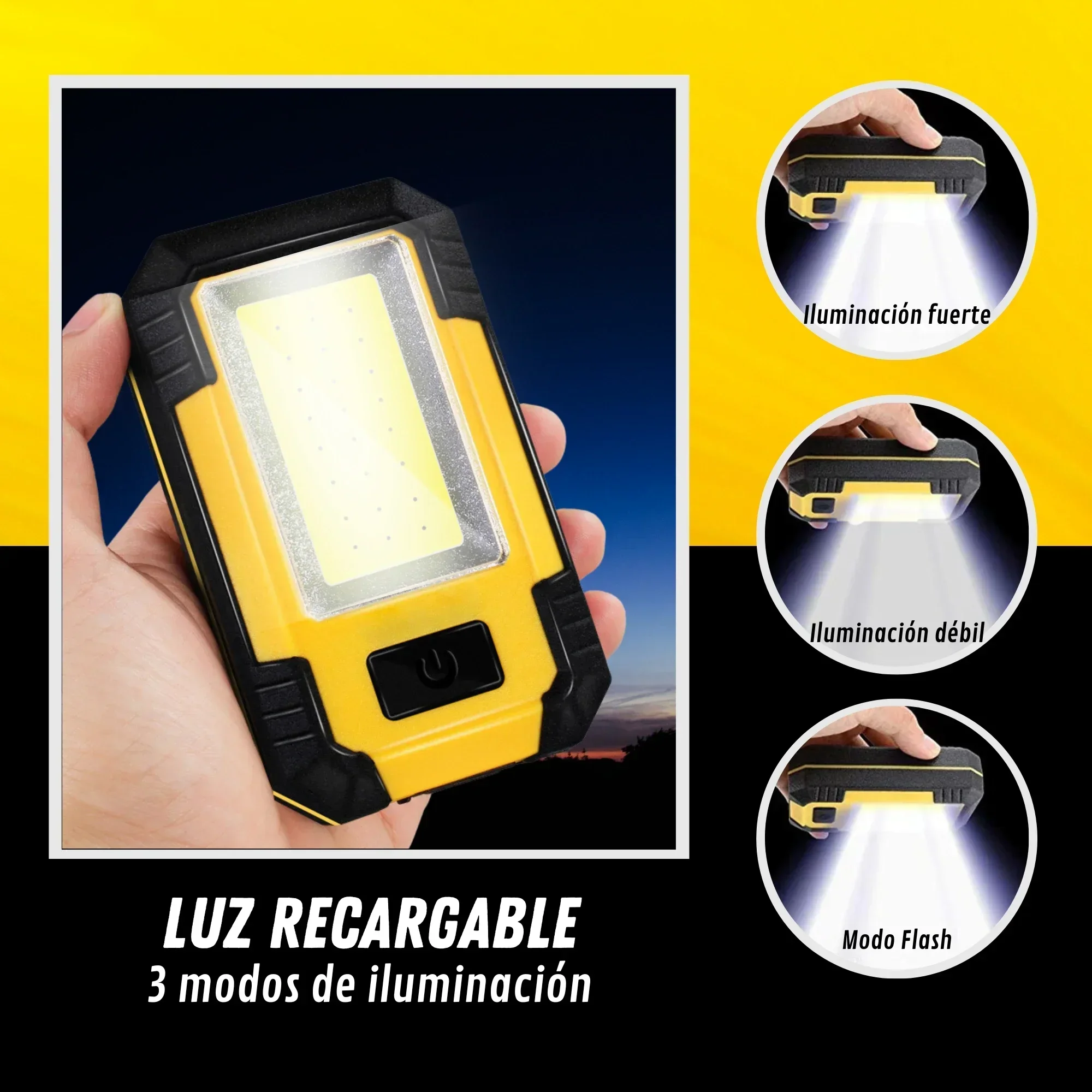 Rechargeable 4000MaH Work Ligh - Outdoor Lighting Lumen recension och pris