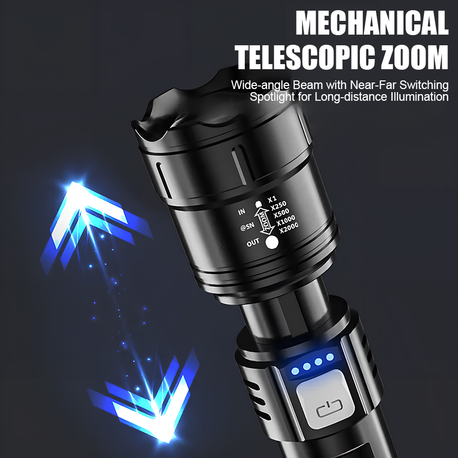 High Power P50 LED Flashlight  - Outdoor Lighting Lumen recension och pris