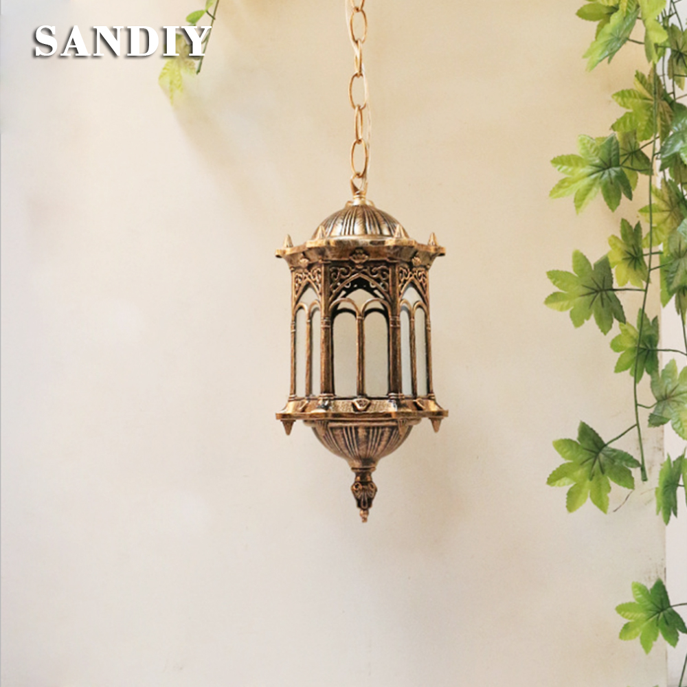 SANDIY Outdoor Pendant Lamp Re - Outdoor Lighting Chandelier recension och pris
