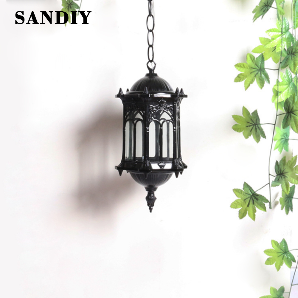 SANDIY Outdoor Pendant Lamp Re - Outdoor Lighting Chandelier recension och pris