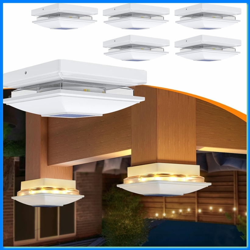 4 Pack Solar Post Cap Lights O - Outdoor Lighting For Fence recension och pris