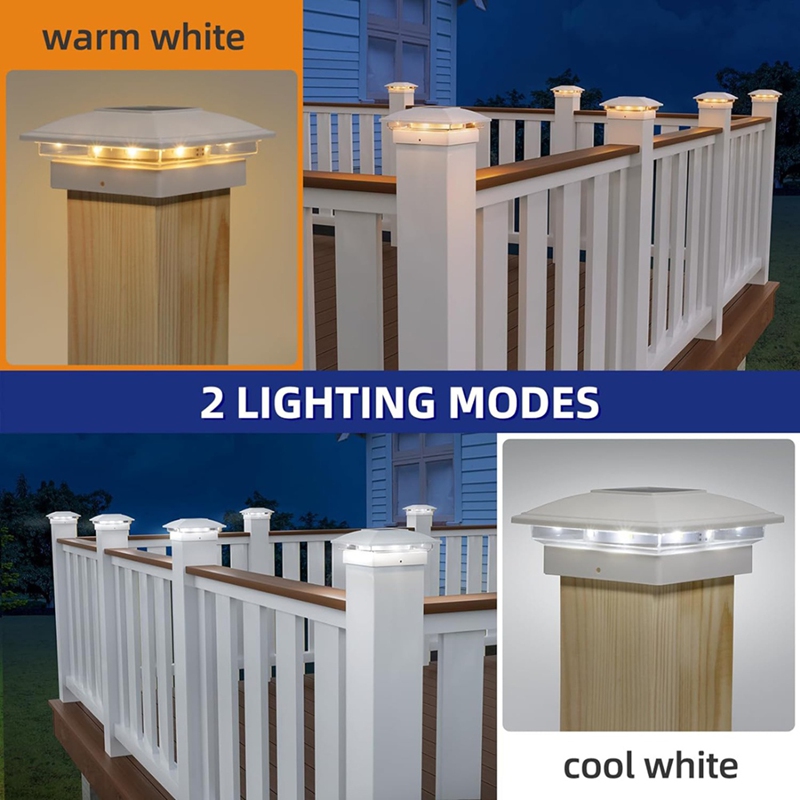 4 Pack Solar Post Cap Lights O - Outdoor Lighting For Fence recension och pris