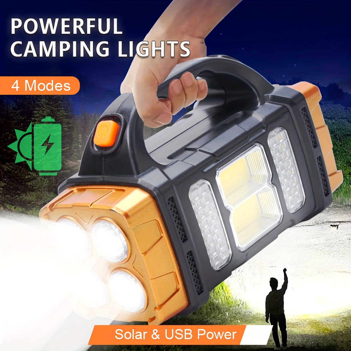 New Upgrade Rechargeable High  - Outdoor Lighting Lumen recension och pris