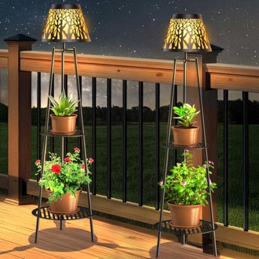 2 Pack Outdoor Solar Floor Lam - Outdoor Lighting Garden recension och pris