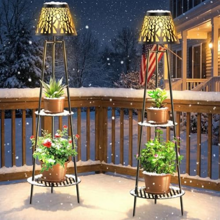 2 Pack Outdoor Solar Floor Lam - Outdoor Lighting Garden recension och pris