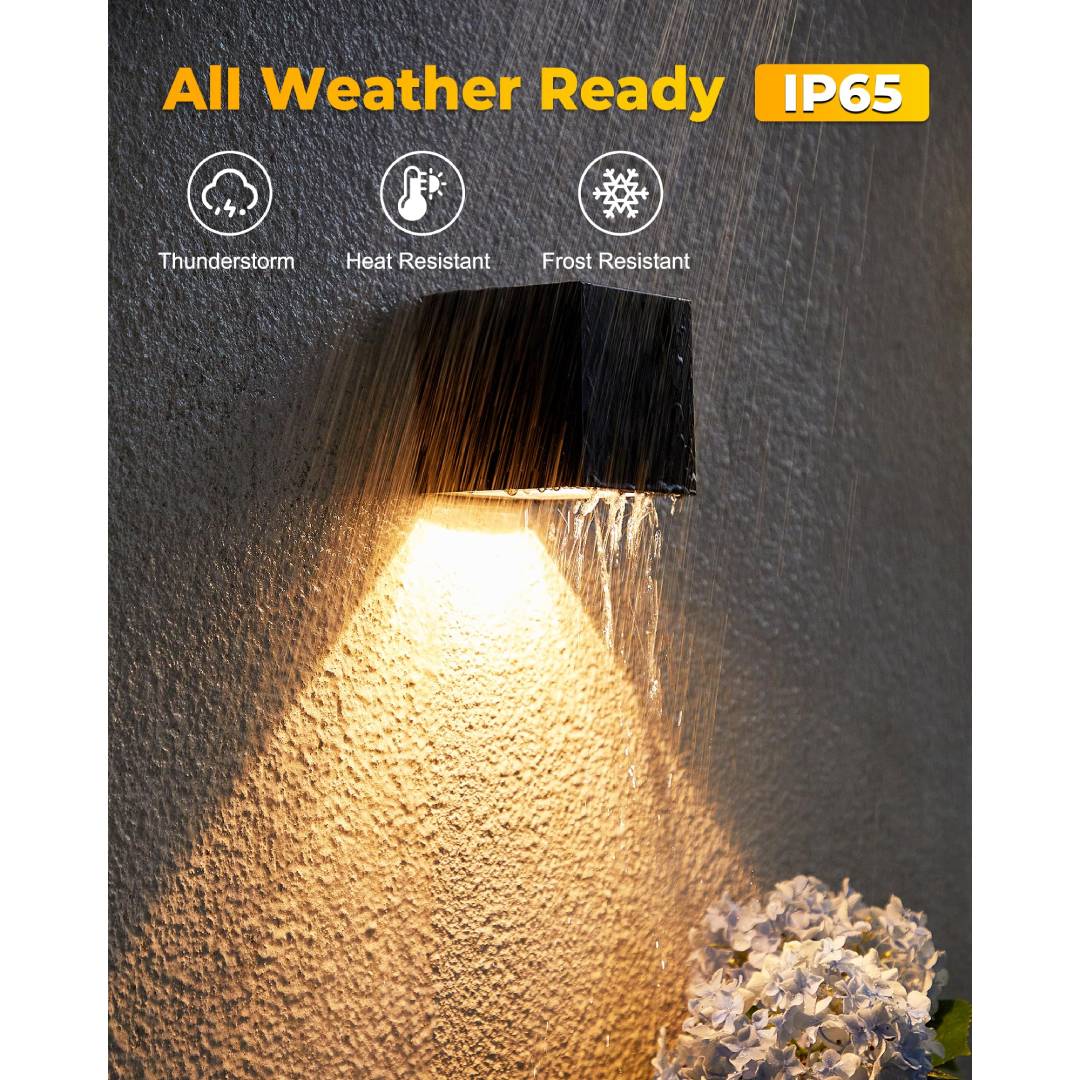 Outdoor Solar Wall Light Squar - Outdoor Lighting For Fence recension och pris