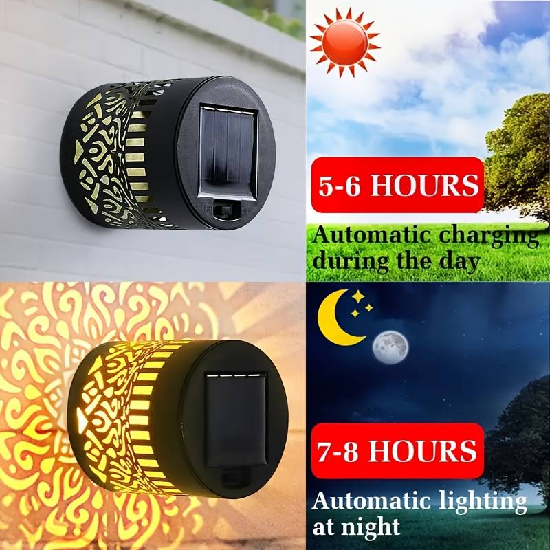 2-Pack Solar Garden Lights IP6 - Outdoor Lighting For Fence recension och pris