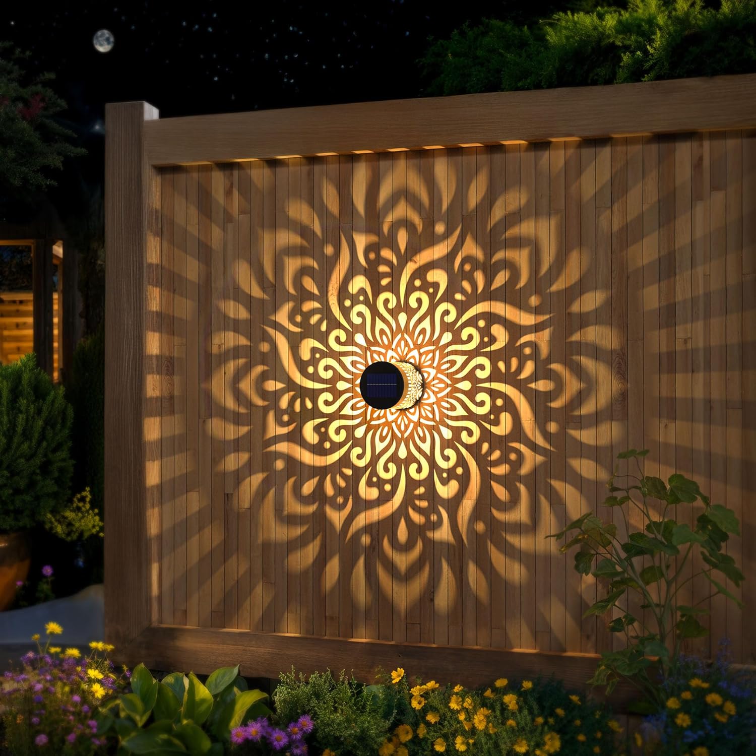 2-Pack Solar Garden Lights IP6 - Outdoor Lighting For Fence recension och pris