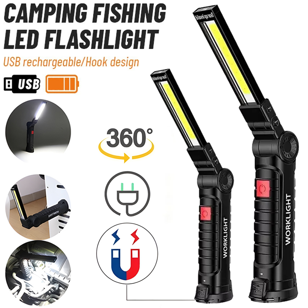 LED COB Flashlight USB Recharg - Outdoor Lighting Lumen recension och pris