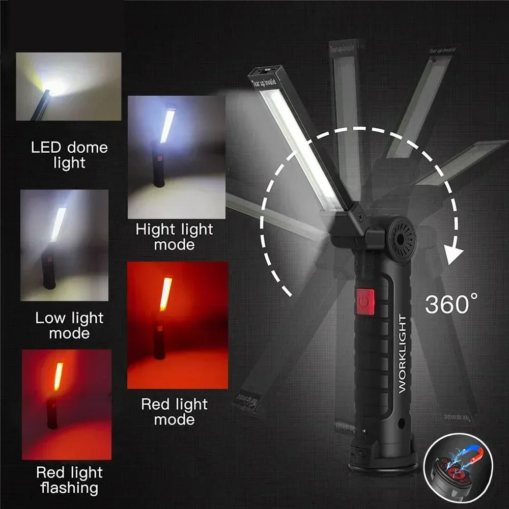 LED COB Flashlight USB Recharg - Outdoor Lighting Lumen recension och pris