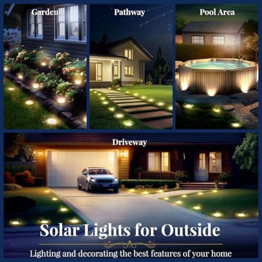 Solar Ground Lights Solar Ligh - Outdoor Lighting Garden recension och pris