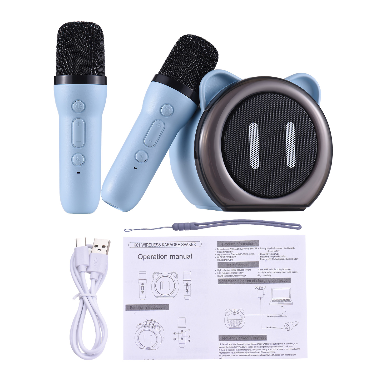 Karaoke Machine with 2 Wireles - Outdoor Lighting Garden recension och pris