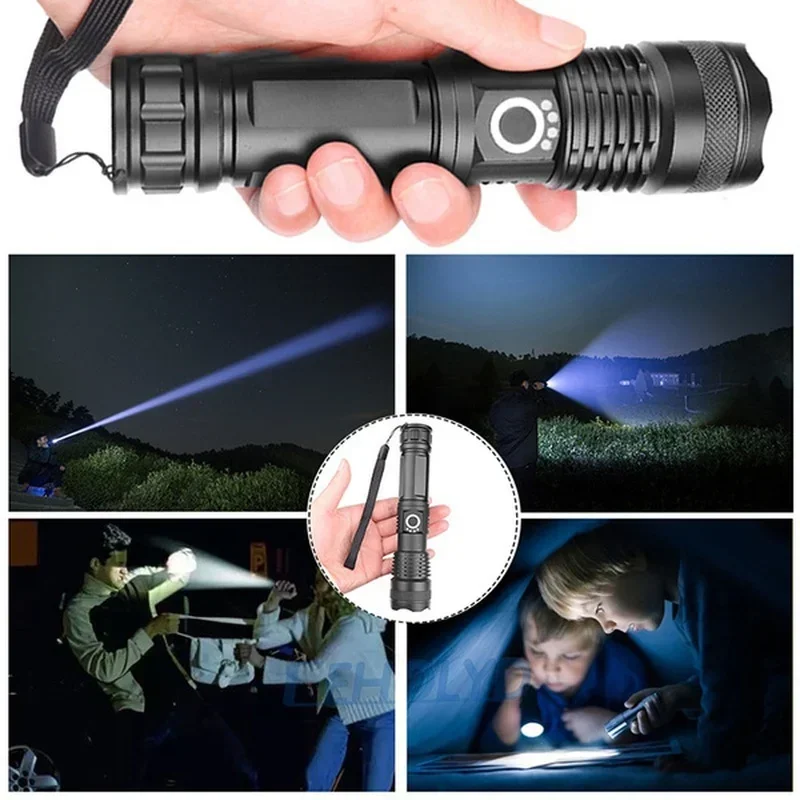 High Power XHP70 Led Flashligh - Outdoor Lighting Lumen recension och pris